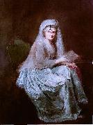 anna dorothea therbusch Selbstportrat mit dem Einglas oil painting on canvas